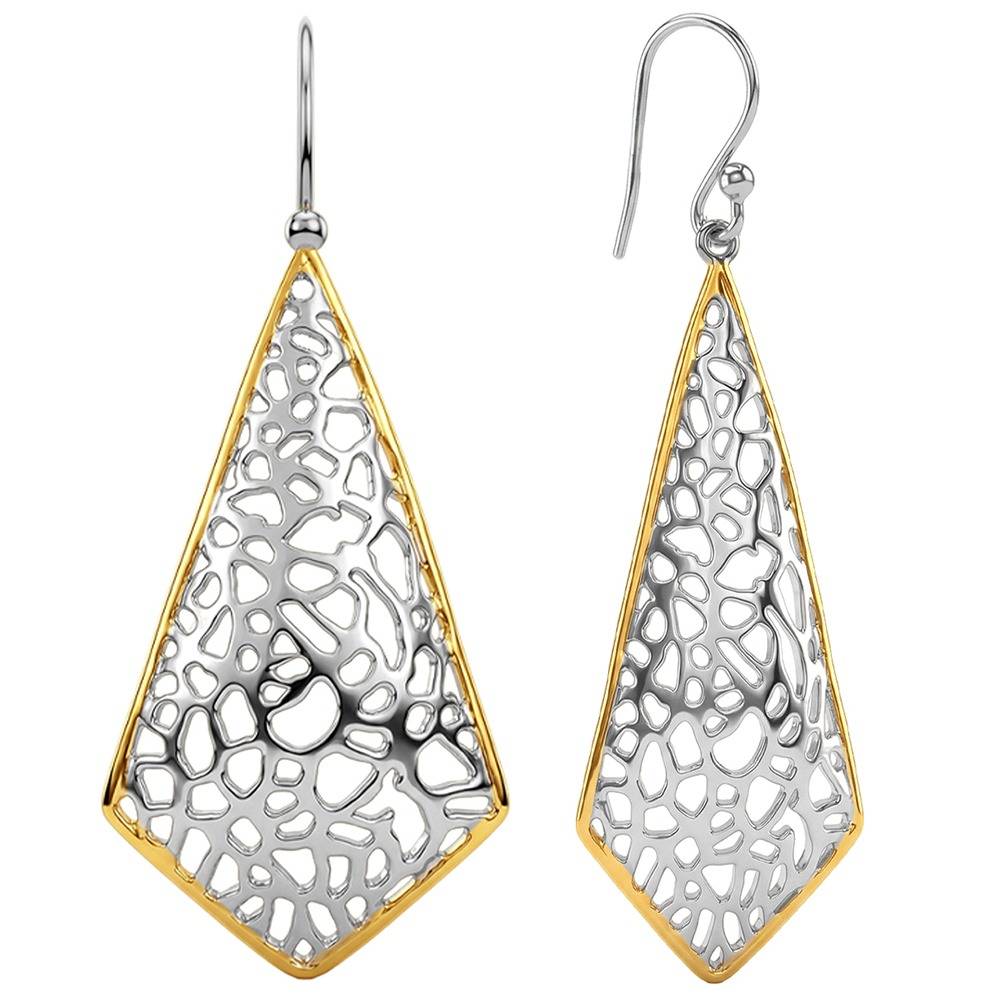 925 Silver Dual Tone Kite Filigree Silver Earrings|Drops To Gift Women & Girls | With Certificate Of Authenticity An : ER03657