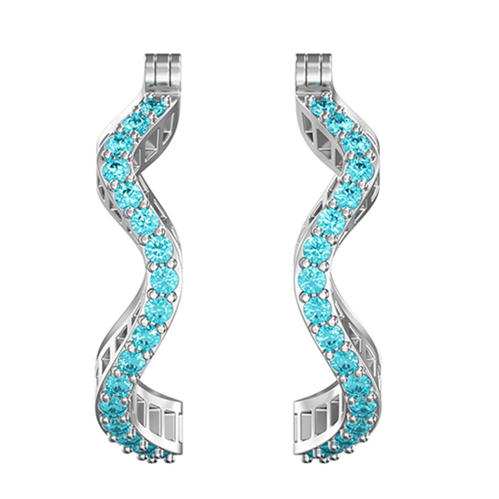 925 Silver Cassiopeia Hoop Earrings|Danglers To Gift Women & Girls | With Certificate Of Authenticity And 925 Stamp  : ER04215