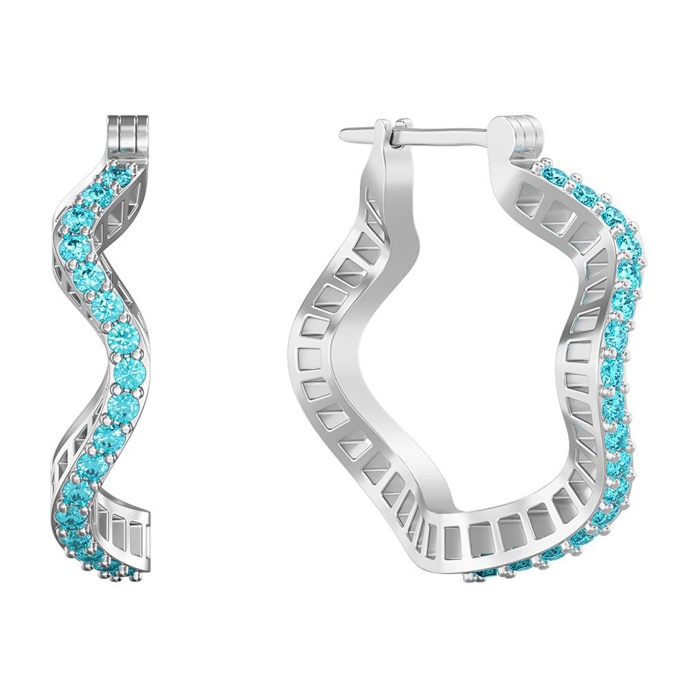 925 Silver Cassiopeia Hoop Earrings|Danglers To Gift Women & Girls | With Certificate Of Authenticity And 925 Stamp  : ER04215