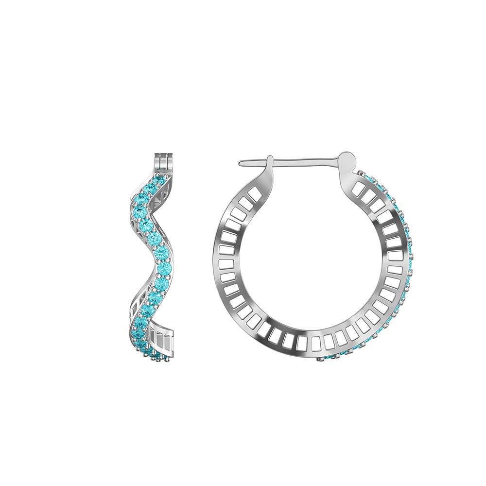 925 Silver Cassiopeia Hoop Earrings|Danglers To Gift Women & Girls | With Certificate Of Authenticity And 925 Stamp  : ER04215