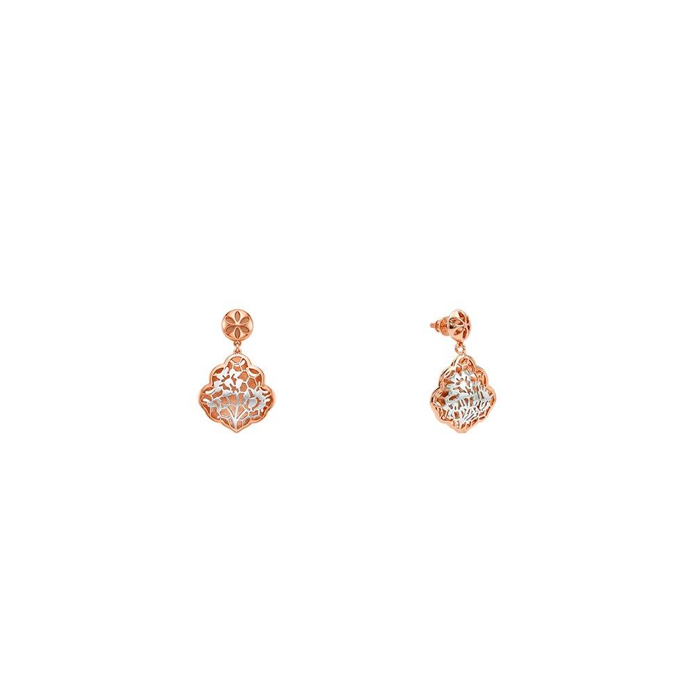 925 Silver Dual Tone Salvadora Dangle Earrings|Drops To Gift Women & Girls | With Certificate Of Authenticity And 92 : ER04287