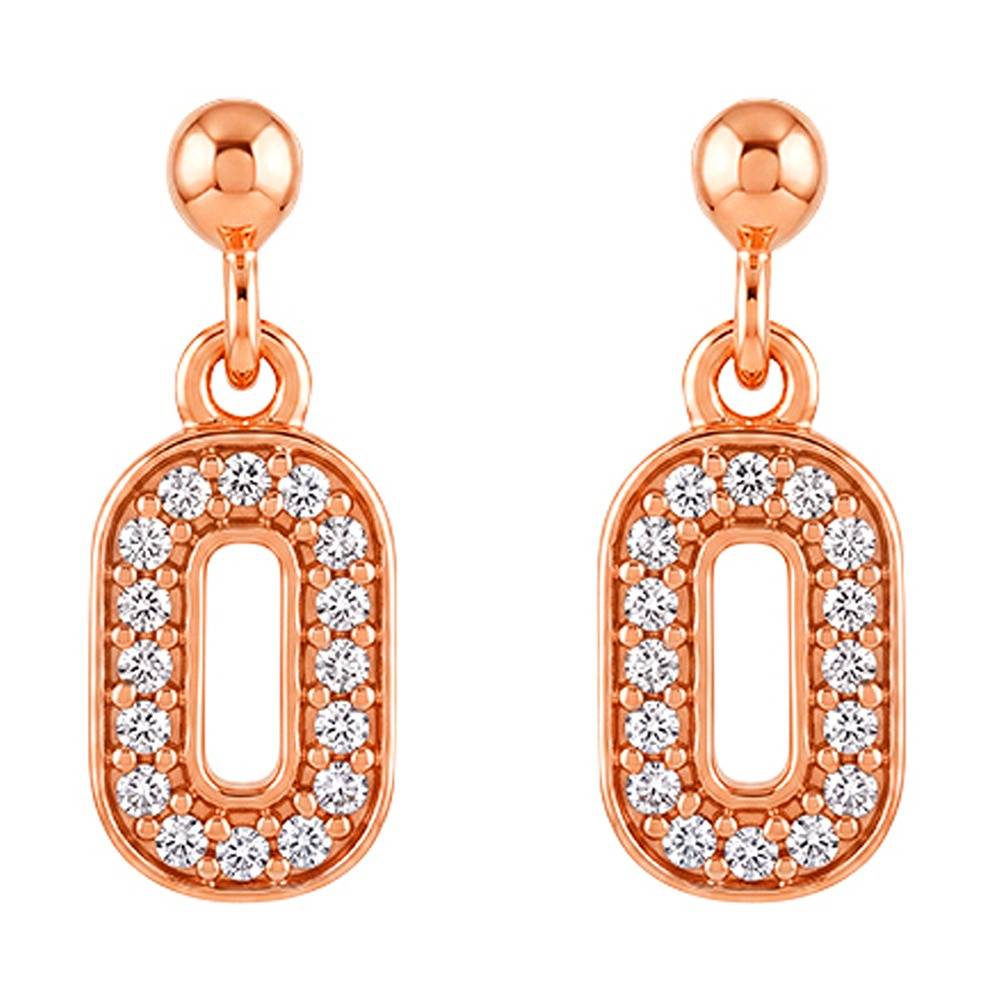 925 Silver Rose Gold Odette Drop Earrings |Dangler To Gift Women & Girls | With Certificate Of Authenticity And 925  : ER04310