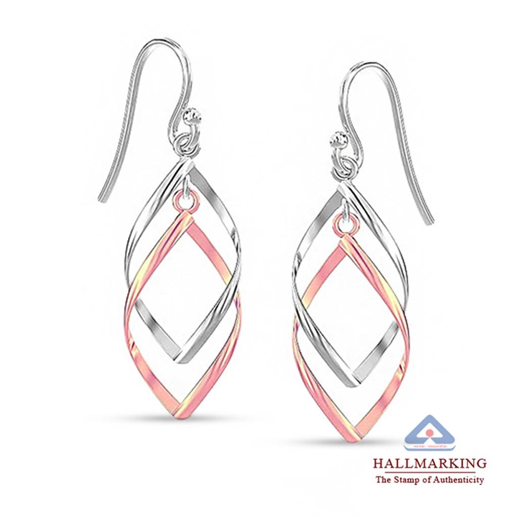 Two-Tone Linear Drop Earrings : ER1849932T