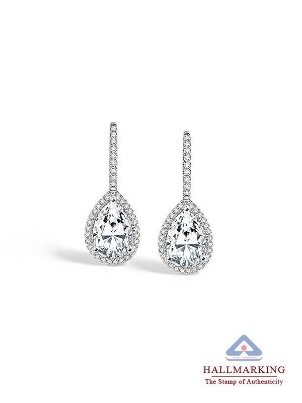 Cz Leverback Small Drop Earrings : ER185611A18SL