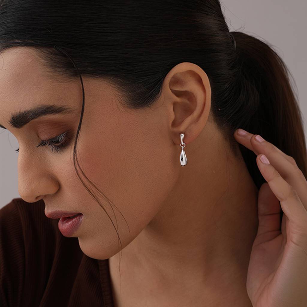 Minimalist Teardrop Water Drop Earrings : ER186202SL