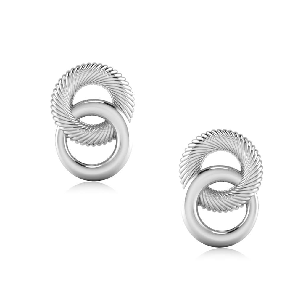 Iski Uski 925 Sterling Silver Pretty Silver Stud Earrings