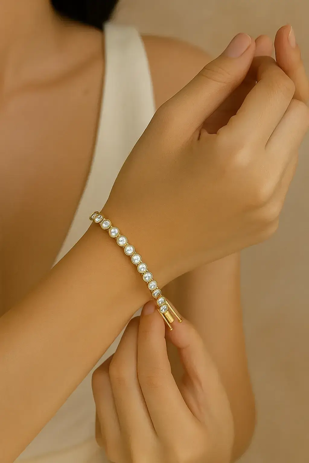 Celeste Diamond Bracelet - 6.5 Inches : ET-B-2
