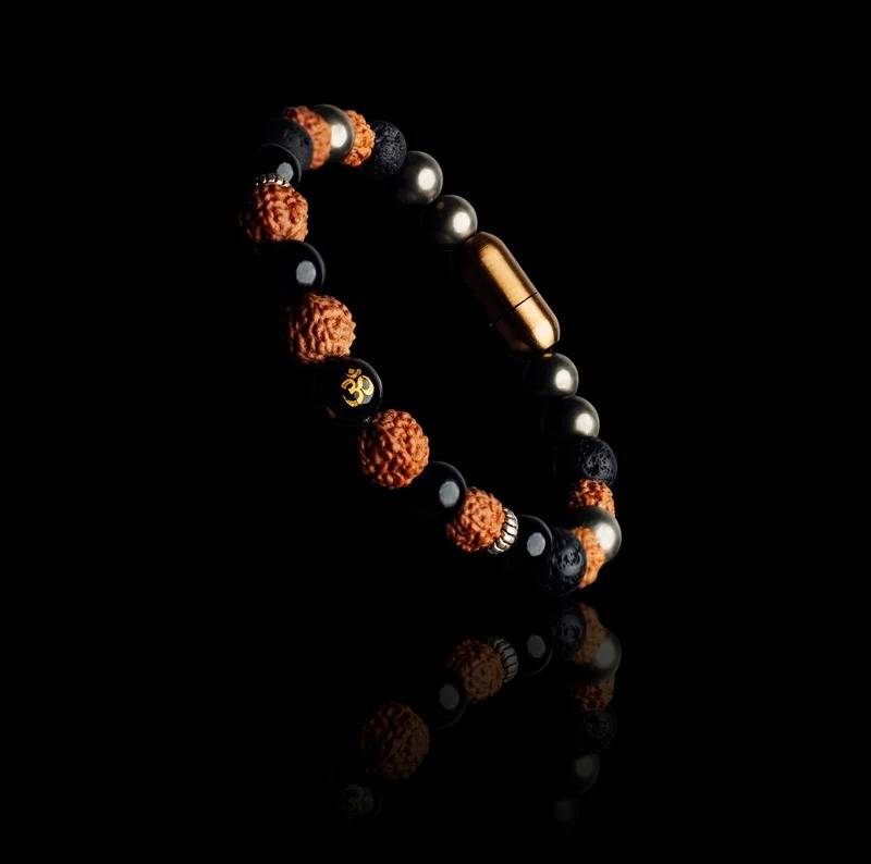 Om Rudraksha Energy Bracelet : ETCH124
