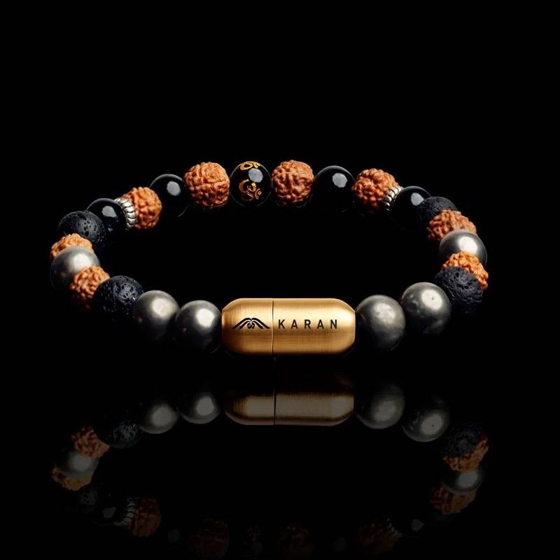 Om Rudraksha Energy Bracelet : ETCH124