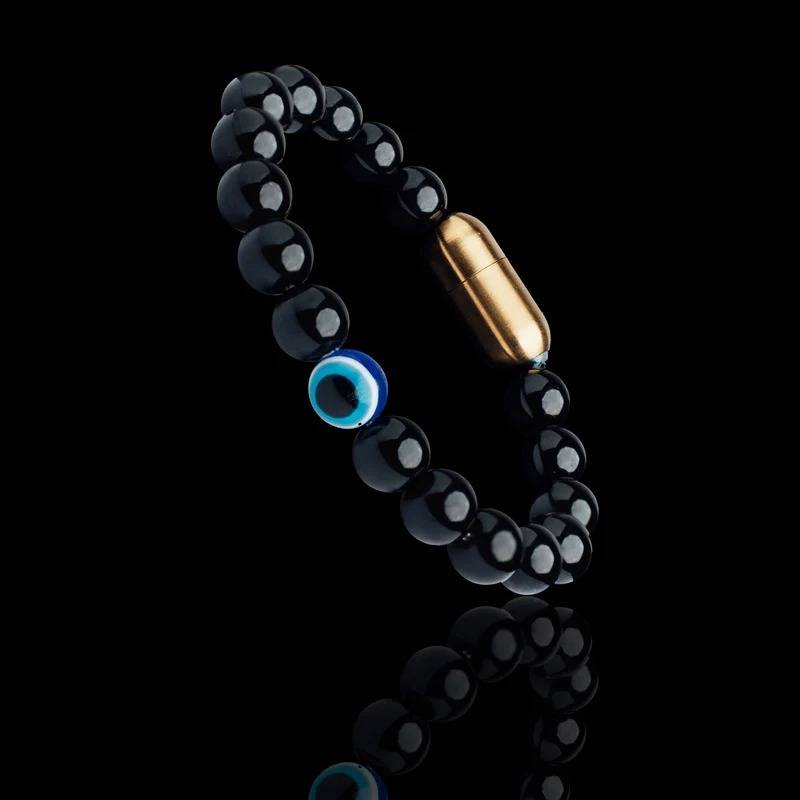 Black Onyx Evil Eye Bracelet : ETCH129