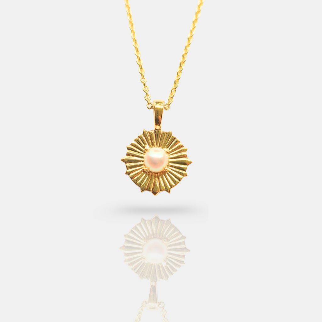 Eternal Sun Detachable Pendant : PD-ES03-YG-WHT