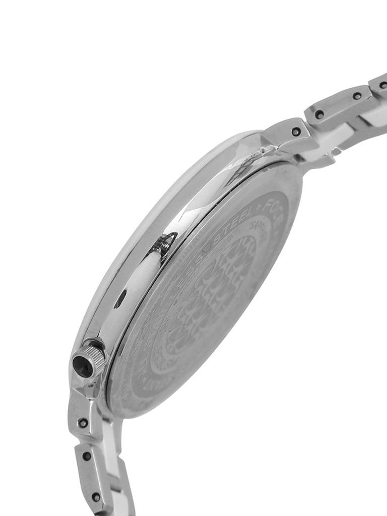 Women'S Premium Round Analog Ceramic Watch With Sapphire Crystal, Ultra-Thin, White Diamond-Studded Dial, Model : F378LSMWHITE