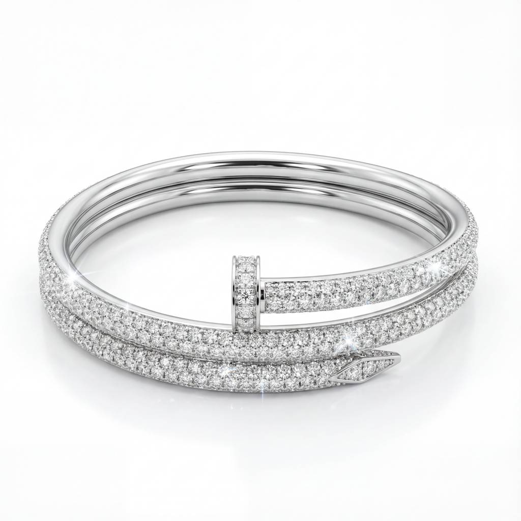 Korean Juste Un Clou Double-Wrap Diamond Bracelet : YUFSBR207