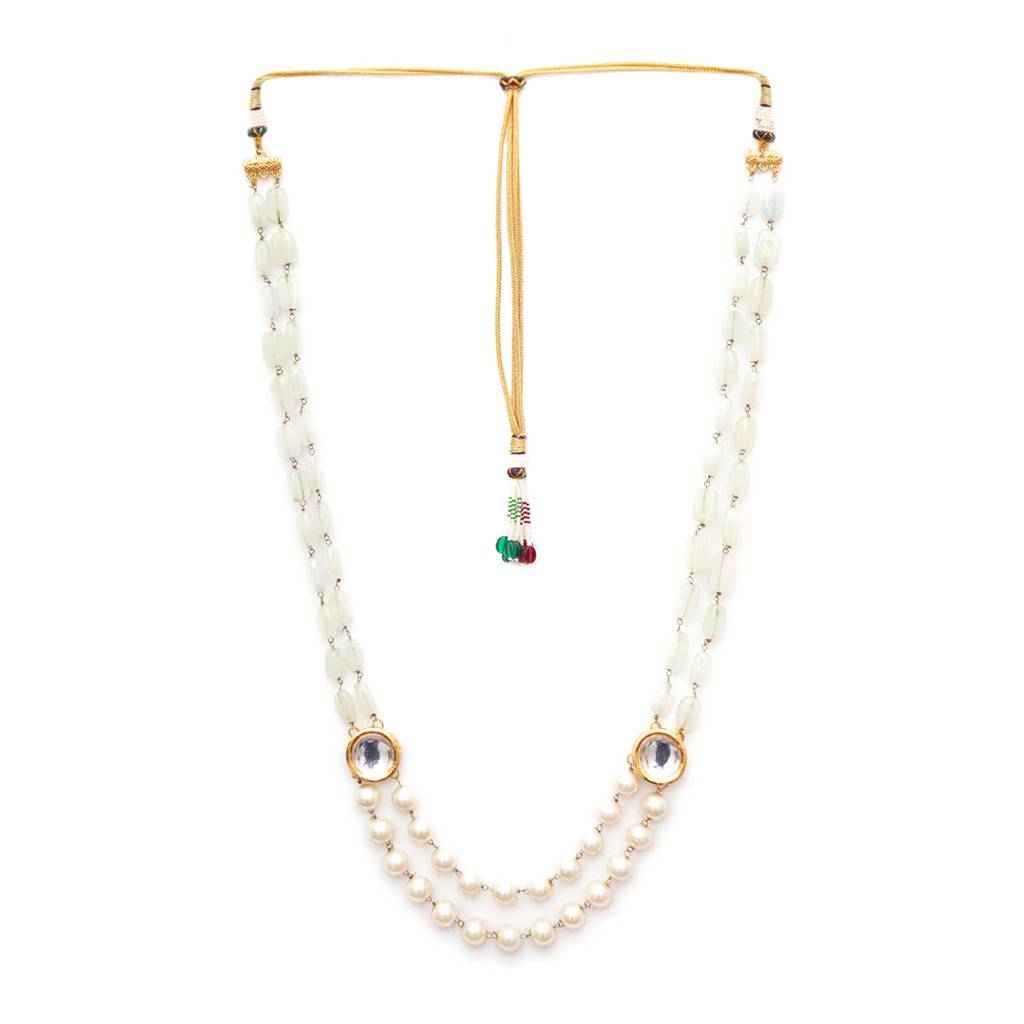 Layered Pearl And Kundan Neckpiece : RRMFEB23-32