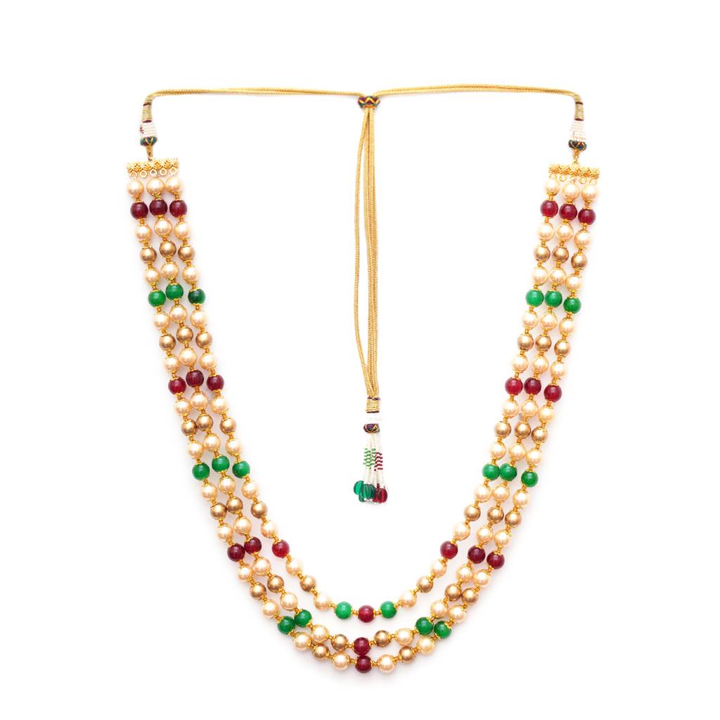 Multi Colored Pearl Layared Neckpiece : RRMFEB23-30