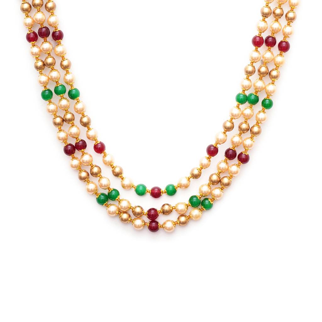 Multi Colored Pearl Layared Neckpiece : RRMFEB23-30