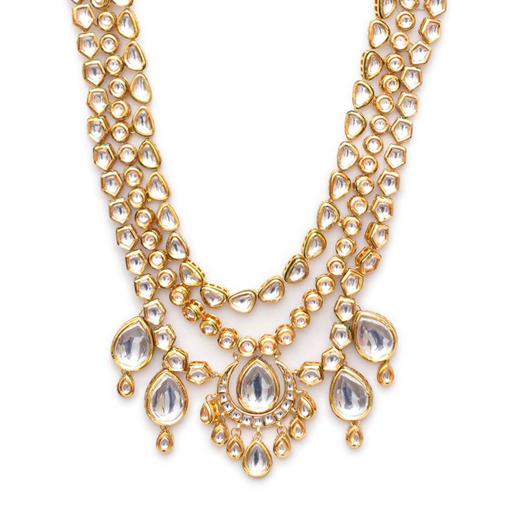 Kundan Maharja Layered Neckpiece : RRMFEB23-49