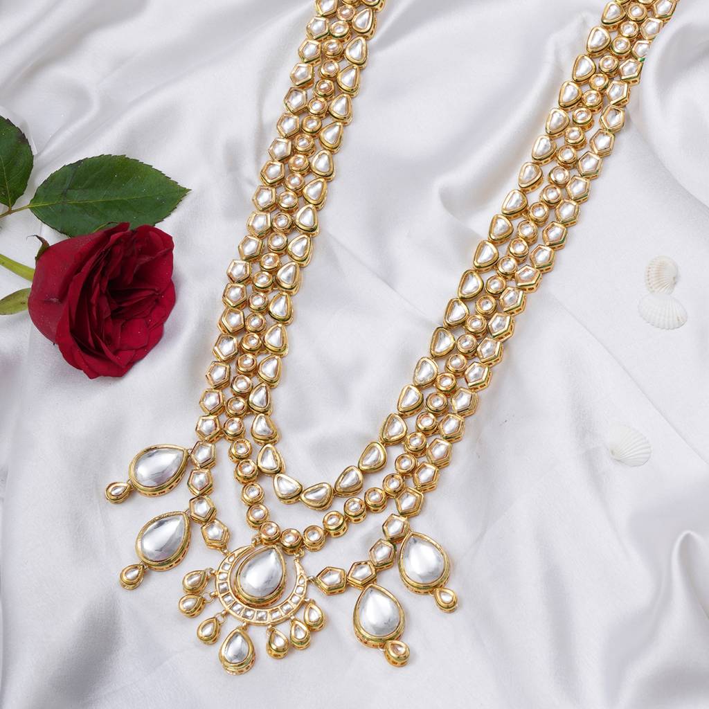 Kundan Maharja Layered Neckpiece : RRMFEB23-49