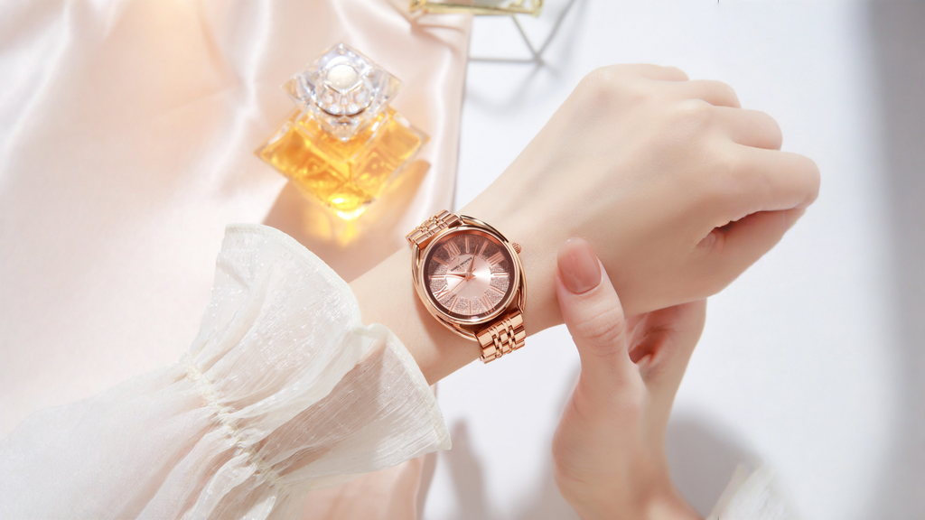 Daniel Hechter Paris Neuilly Collection Analog Watch For Women Â Roman Indexes, Shimmer Round Dial And Stainles : DHW2007-22