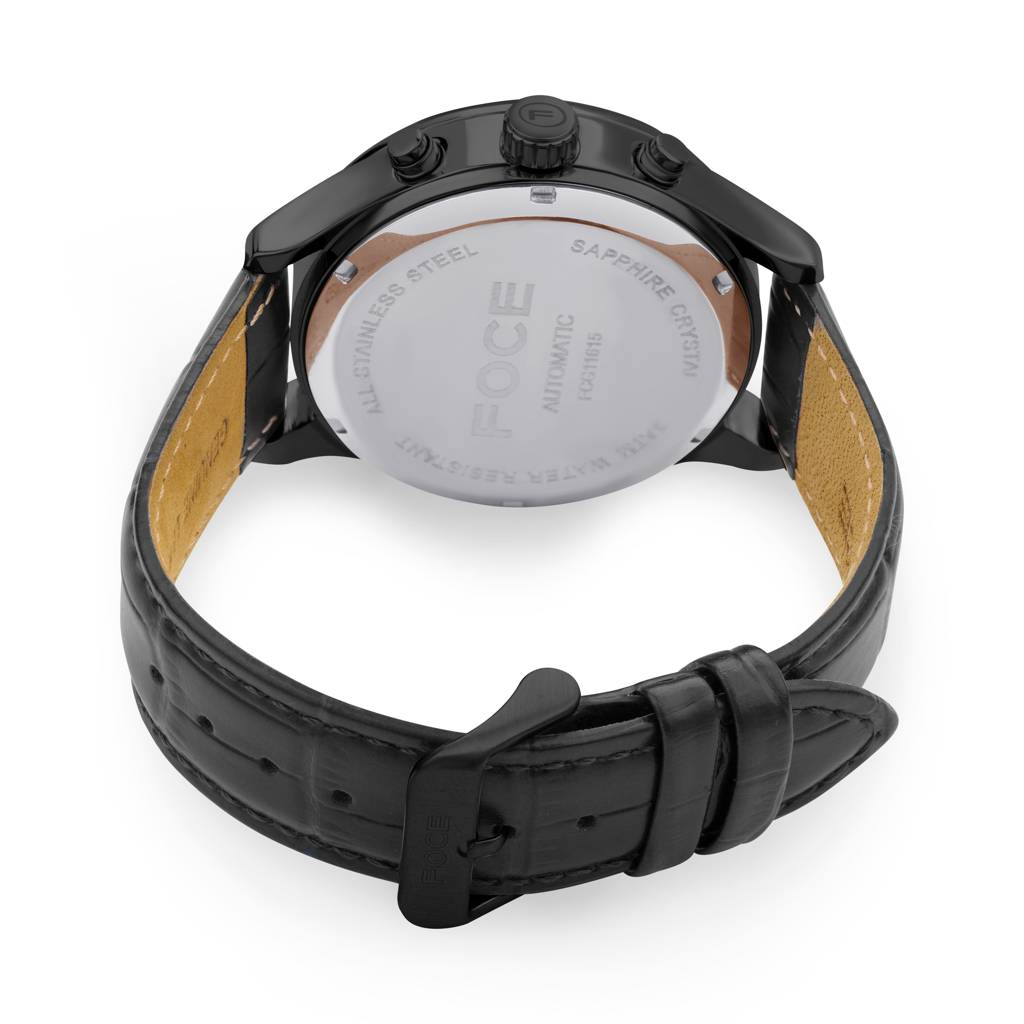 Men’S Automatic Stainless Steel Multifunction Watch | Month Subdial At 3, Day Subdial At 9, Date Window At 12, Op : FC11615GB8