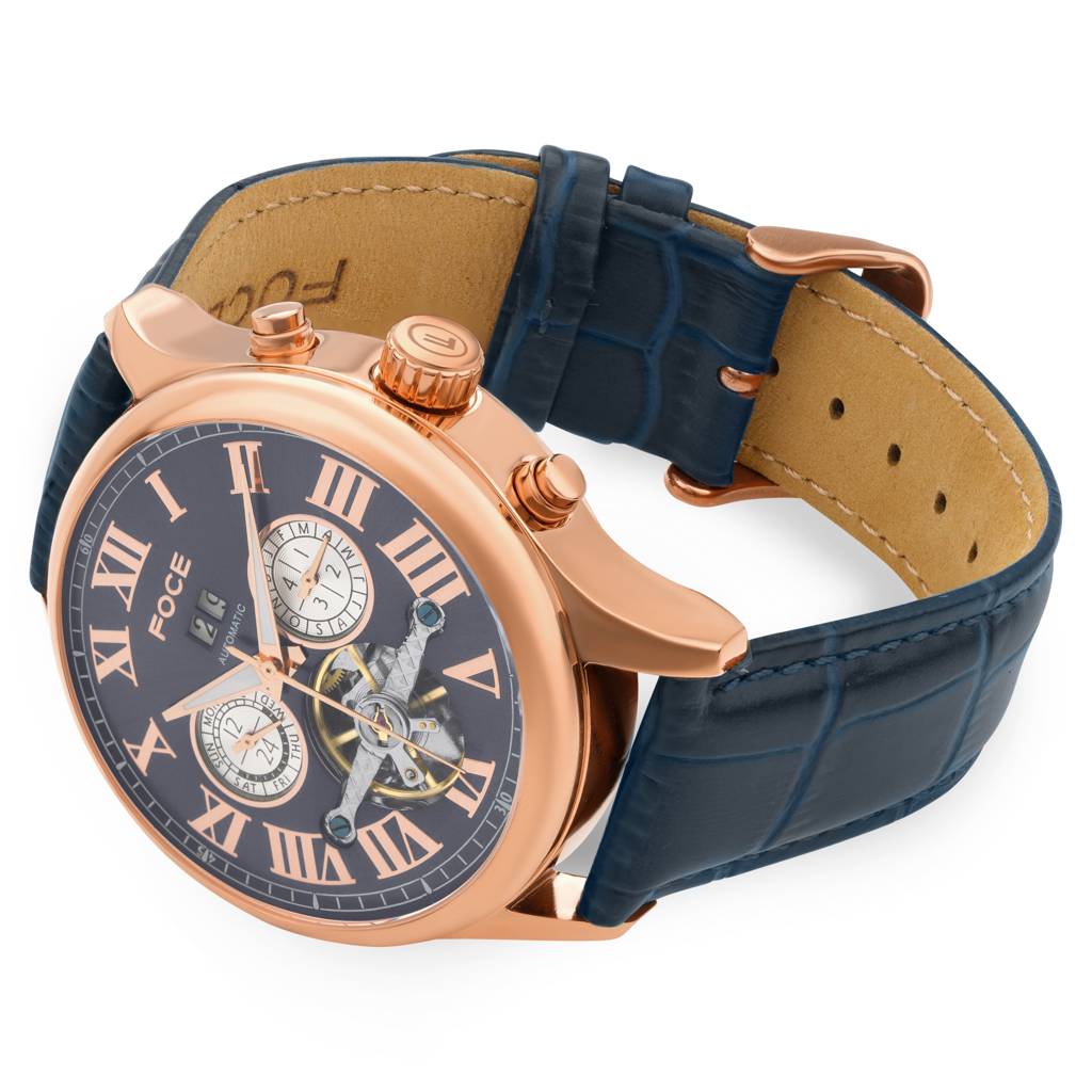 Men’S Automatic Stainless Steel Multifunction Watch | Month Subdial At 3, Day Subdial At 9, Date Window At 12, O : FC11615GRG4