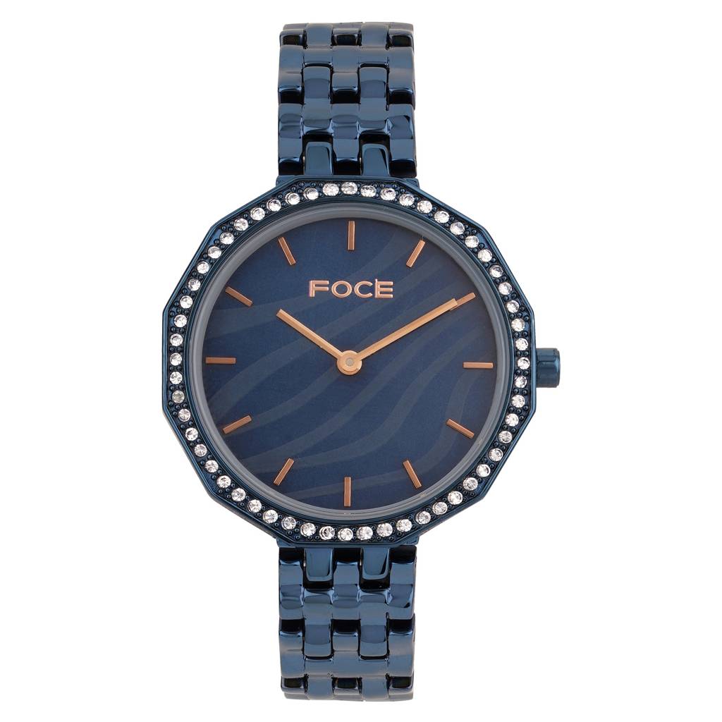 Diamond Studded Wrist Watch For Women, Metal Strap, Sapphire Glass, Model Fc11650Lbl4 : FC11650LBL4