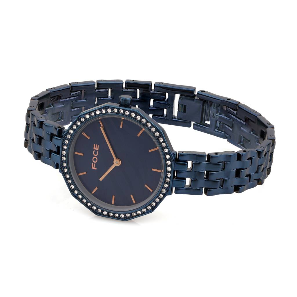 Diamond Studded Wrist Watch For Women, Metal Strap, Sapphire Glass, Model Fc11650Lbl4 : FC11650LBL4