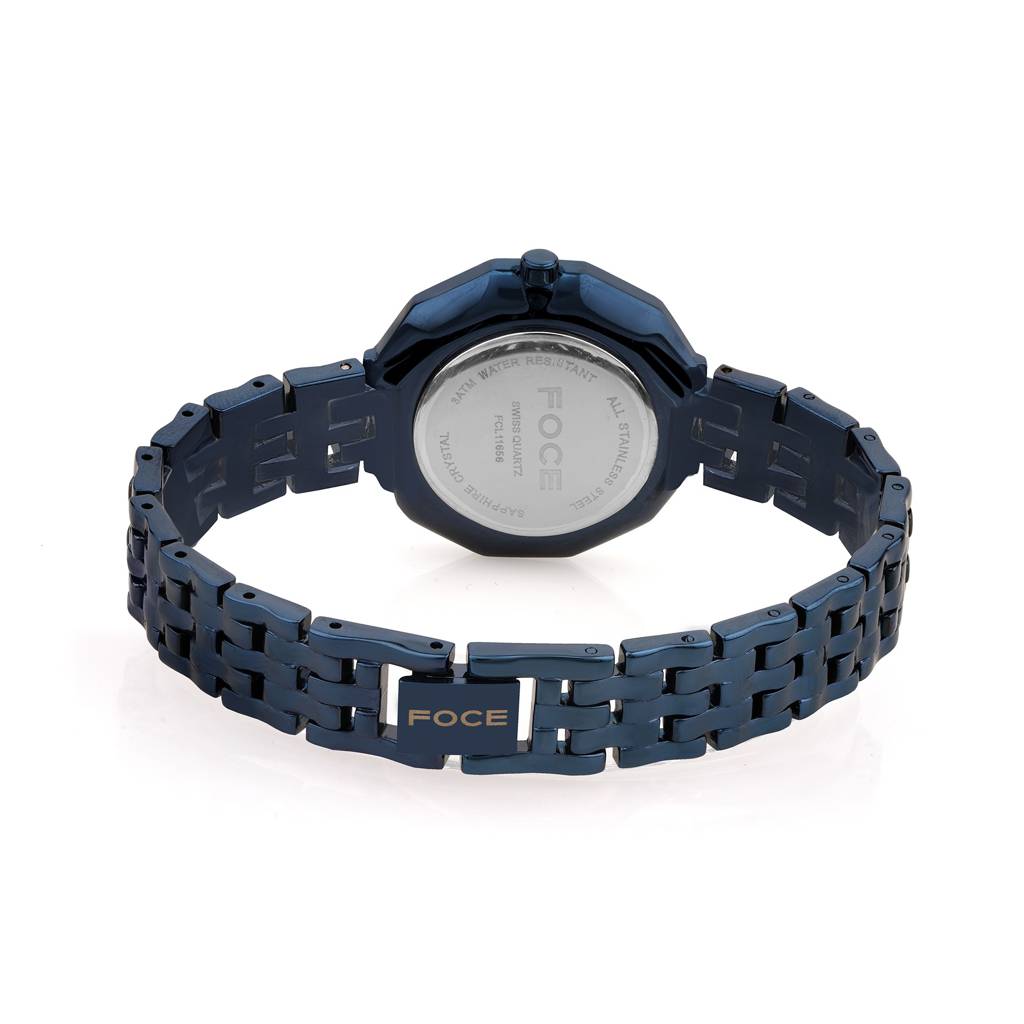 Diamond Studded Wrist Watch For Women, Metal Strap, Sapphire Glass, Model Fc11650Lbl4 : FC11650LBL4