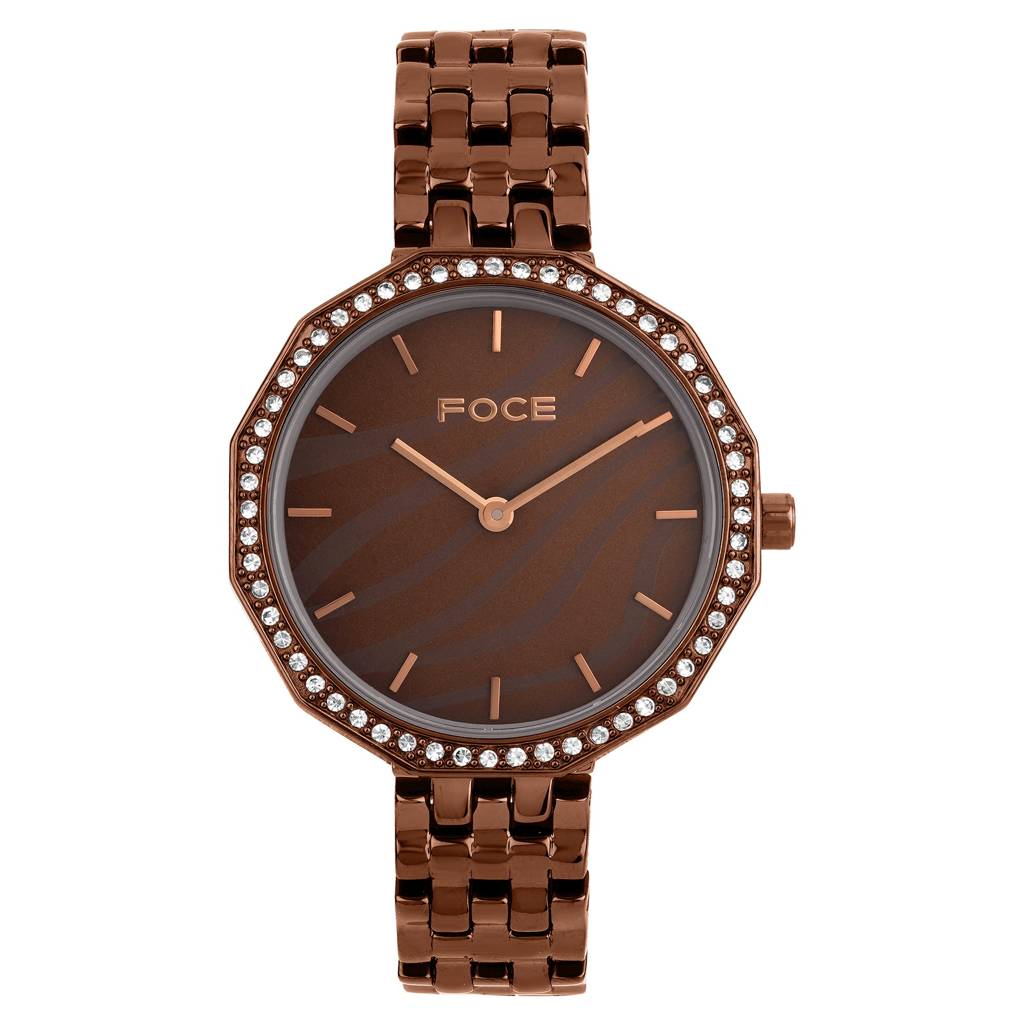 Diamond Studded Wrist Watch For Women, Metal Strap, Sapphire Glass, Model Fc11650Lbl4 : FC11650LBR6