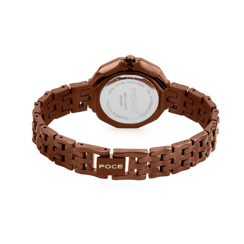 Diamond Studded Wrist Watch For Women, Metal Strap, Sapphire Glass, Model Fc11650Lbl4 : FC11650LBR6