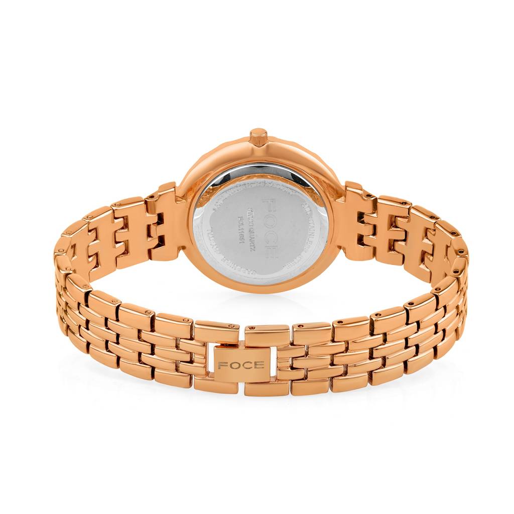 Diamond Studded Wrist Watch For Women, Metal Strap, Sapphire Glass, Model Fc11655Lbl4 : FC11655LRG1
