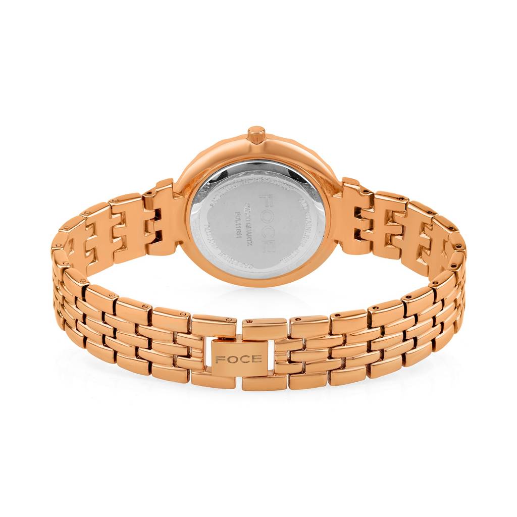Diamond Studded Wrist Watch For Women, Metal Strap, Sapphire Glass, Model Fc11655Lbl4 : FC11655LRG2