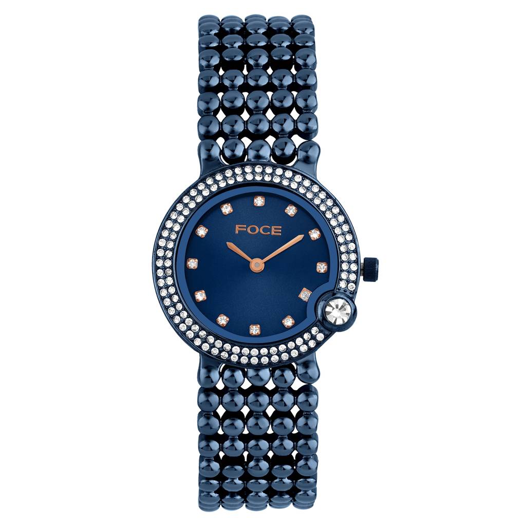 Diamond Studded Wrist Watch For Women, Metal Strap, Sapphire Glass, Model Fc11656Lbl4 : FC11656LBL4