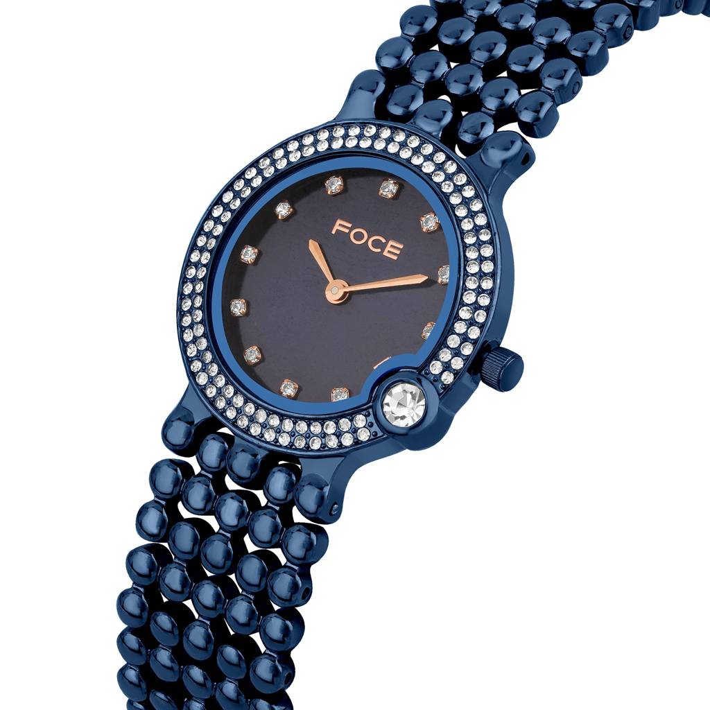 Diamond Studded Wrist Watch For Women, Metal Strap, Sapphire Glass, Model Fc11656Lbl4 : FC11656LBL4