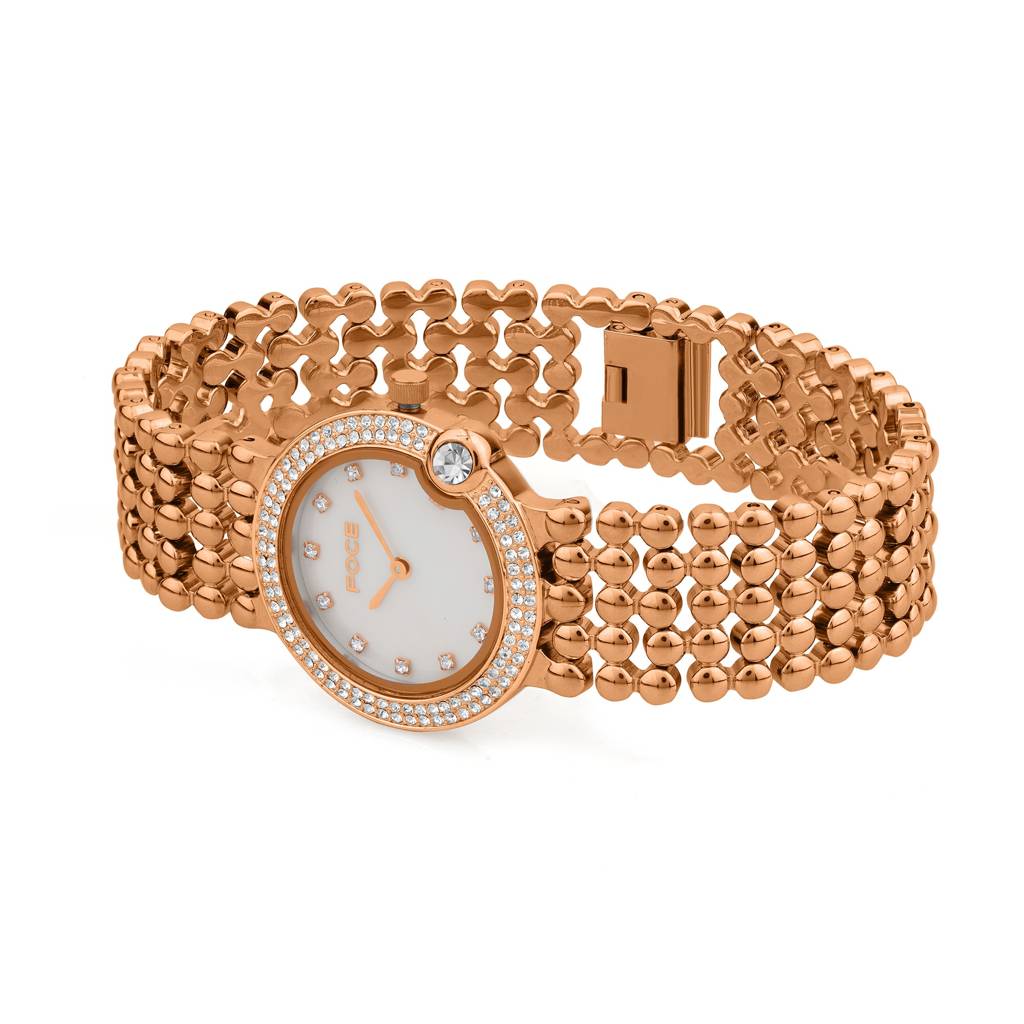 Diamond Studded Wrist Watch For Women, Metal Strap, Sapphire Glass, Model Fc11656Lbl4 : FC11656LRG1