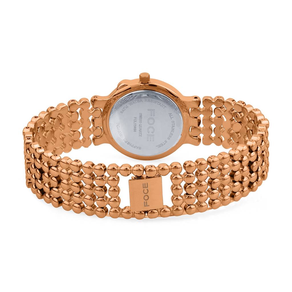 Diamond Studded Wrist Watch For Women, Metal Strap, Sapphire Glass, Model Fc11656Lbl4 : FC11656LRG1