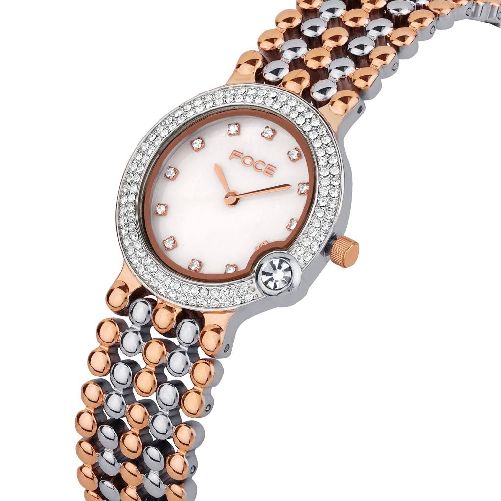 Diamond Studded Wrist Watch For Women, Metal Strap, Sapphire Glass, Model Fc11656Lbl4 : FC11656LRT1