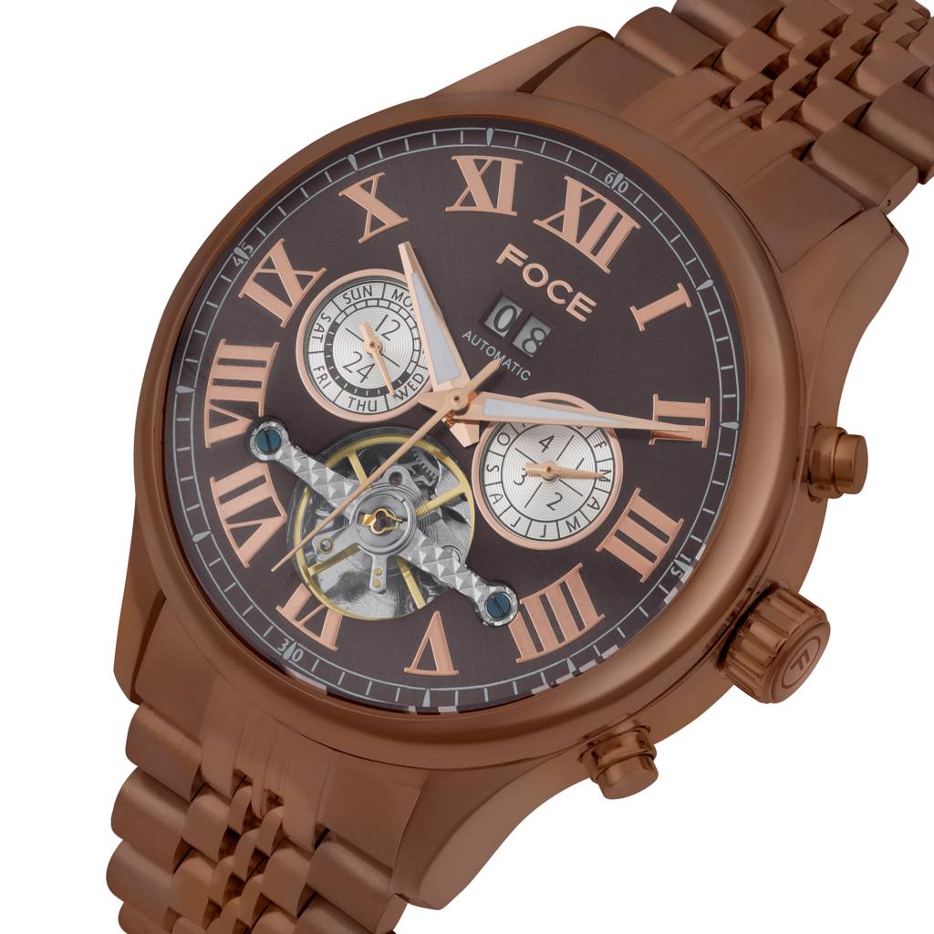 Men’S Automatic Stainless Steel Multifunction | Roman Dial, Month Subdial At 3, Day Subdial At 9, Date Window At : FC11817GBR6