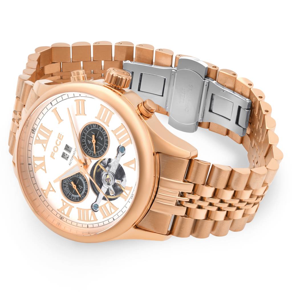 Men’S Automatic Stainless Steel Multifunction | Roman Dial, Month Subdial At 3, Day Subdial At 9, Date Window At : FC11817GRG1