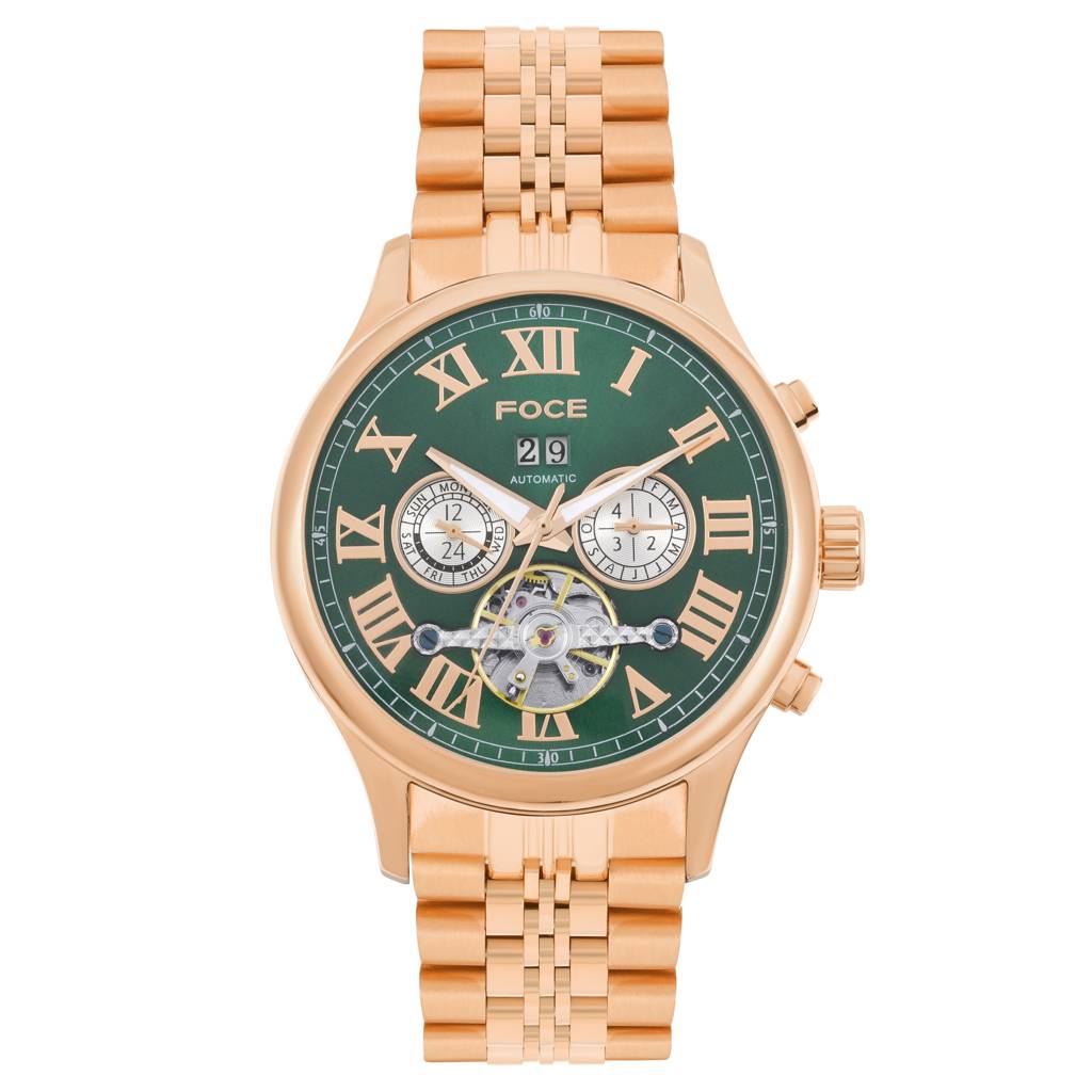 Men’S Automatic Stainless Steel Multifunction | Roman Dial, Month Subdial At 3, Day Subdial At 9, Date Window At : FC11817GRG2