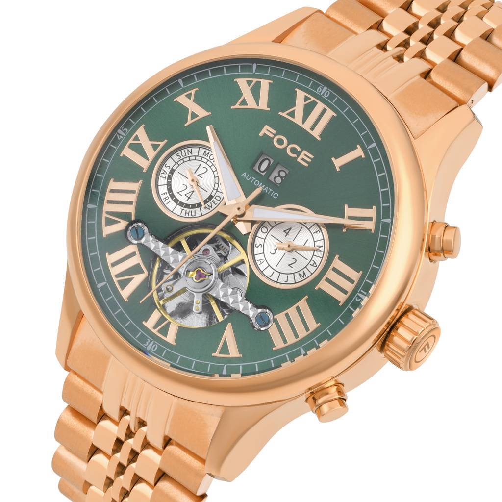 Men’S Automatic Stainless Steel Multifunction | Roman Dial, Month Subdial At 3, Day Subdial At 9, Date Window At : FC11817GRG2