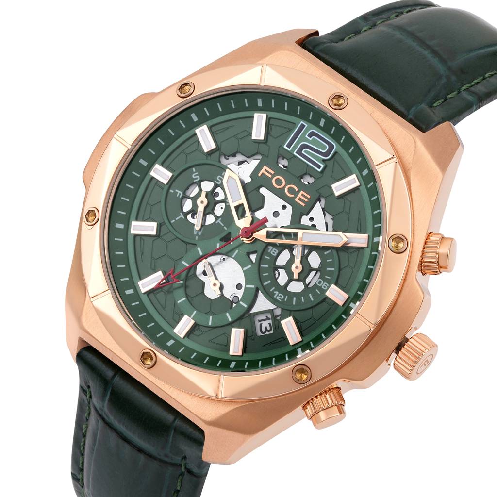 Men’S Quartz Stainless Steel Multifunction Watch | Rose Gold Case, 24Hr Subdial At 3, Day Subdial At 9, Date Win : FC11931GRG2