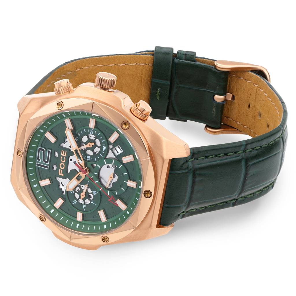 Men’S Quartz Stainless Steel Multifunction Watch | Rose Gold Case, 24Hr Subdial At 3, Day Subdial At 9, Date Win : FC11931GRG2