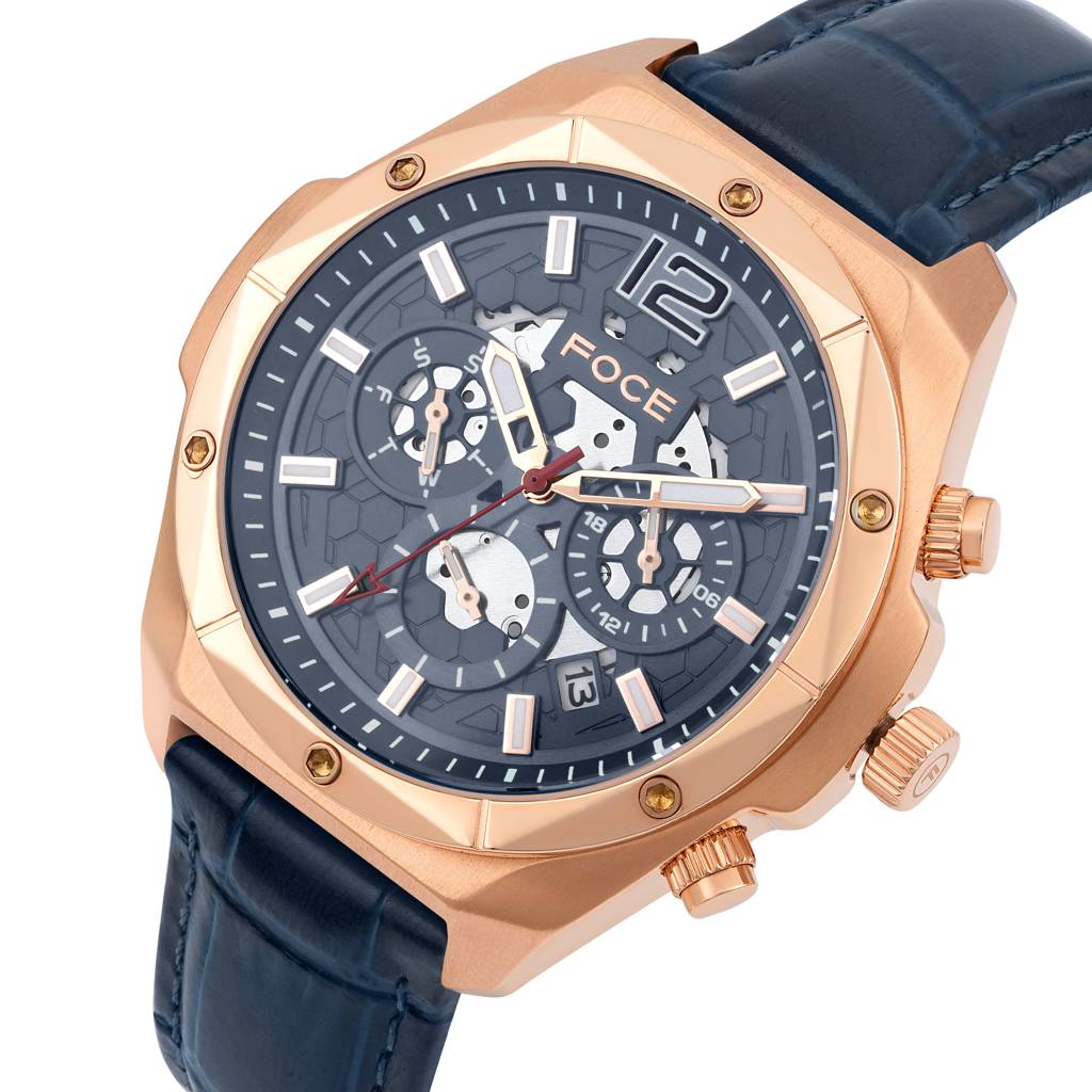 Men’S Quartz Stainless Steel Multifunction Watch | Rose Gold Case, 24Hr Subdial At 3, Day Subdial At 9, Date Win : FC11931GRG4