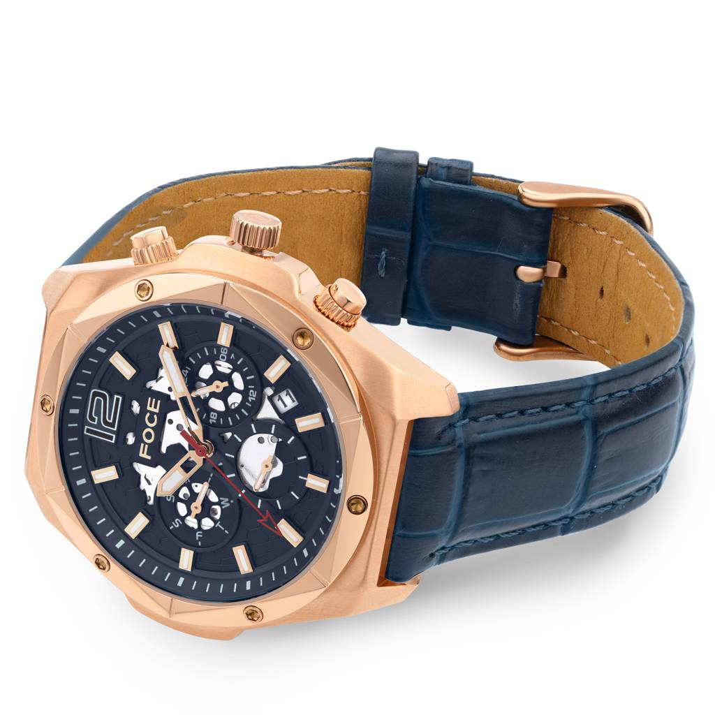 Men’S Quartz Stainless Steel Multifunction Watch | Rose Gold Case, 24Hr Subdial At 3, Day Subdial At 9, Date Win : FC11931GRG4