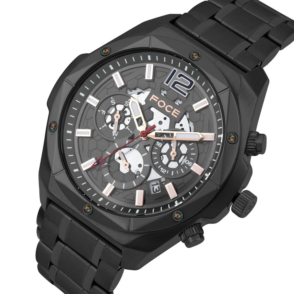 Men’S Quartz Stainless Steel Multifunction Watch | 24Hr Subdial At 3, Day Subdial At 9, Date Window At 4:30, Dual : FC11932GB8