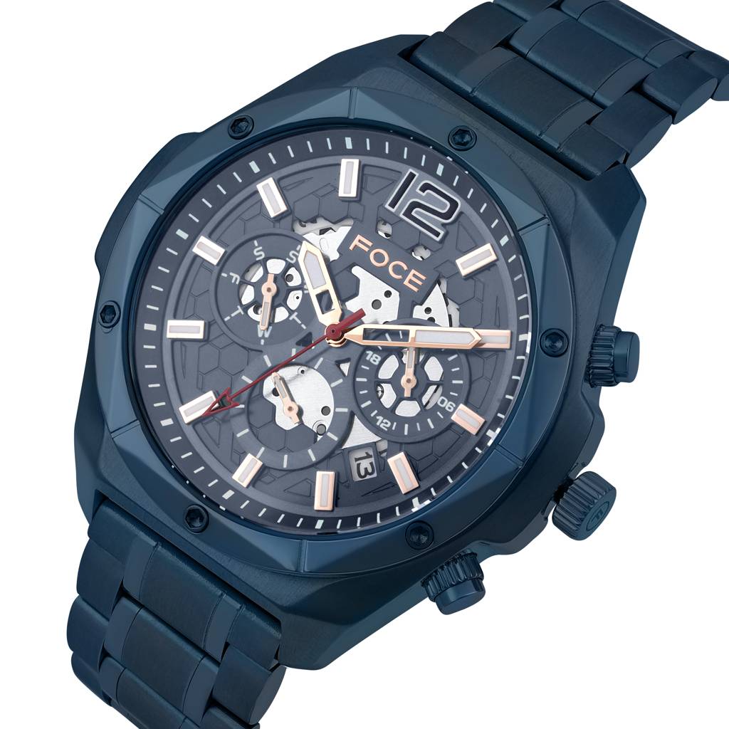 Men’S Quartz Stainless Steel Multifunction Watch | 24Hr Subdial At 3, Day Subdial At 9, Date Window At 4:30, Dua : FC11932GBL4