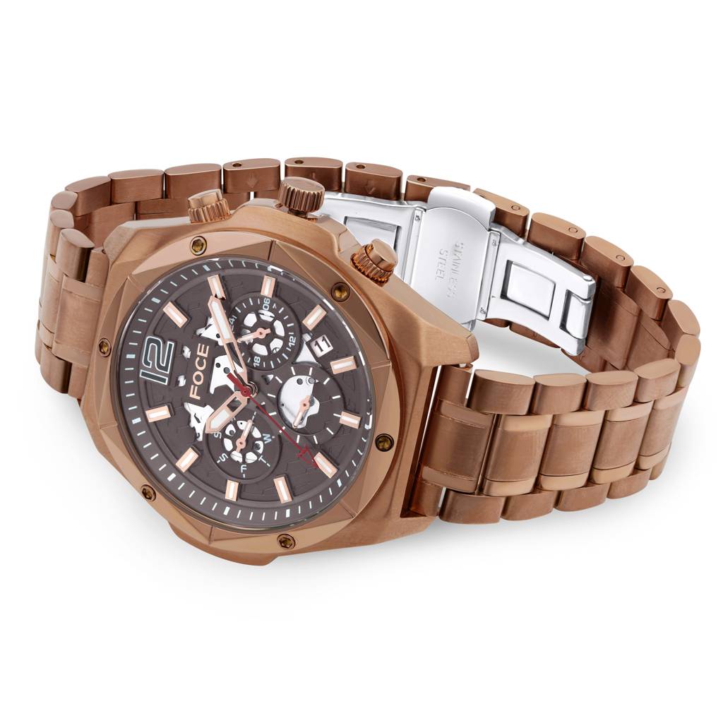 Men’S Quartz Stainless Steel Multifunction Watch | 24Hr Subdial At 3, Day Subdial At 9, Date Window At 4:30, Dua : FC11932GBR6