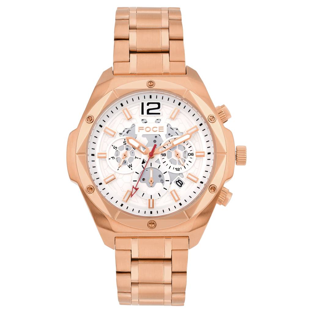 Men’S Quartz Stainless Steel Multifunction Watch | 24Hr Subdial At 3, Day Subdial At 9, Date Window At 4:30, Dua : FC11932GRG1