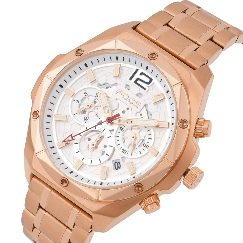 Men’S Quartz Stainless Steel Multifunction Watch | 24Hr Subdial At 3, Day Subdial At 9, Date Window At 4:30, Dua : FC11932GRG1